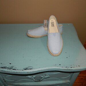 TOMS Belmont Rope Espadrille Canvas Shoes Size 6 NEW